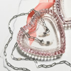 Łańcuszek do okularów maseczki słuchawek stal chirurgiczna splot ankier